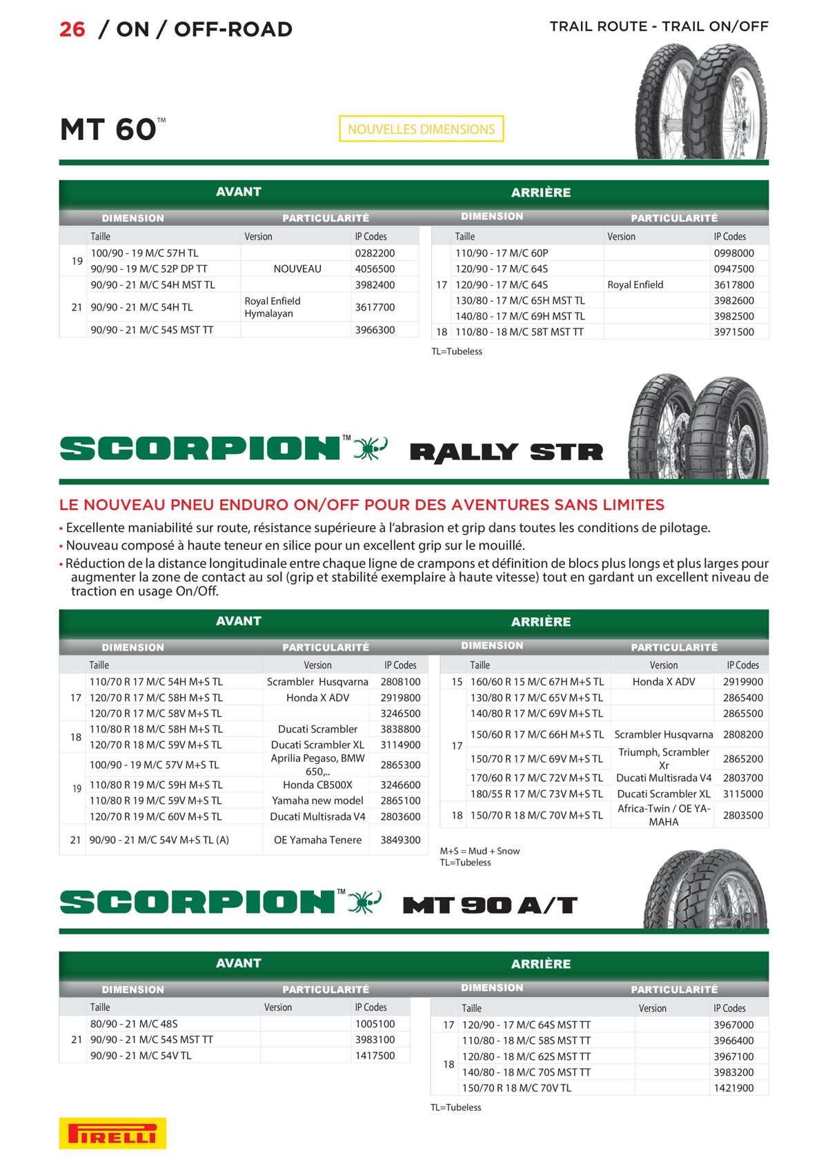 Catalogue Pirelli Catalogue 2023 - Bihr, page 00026