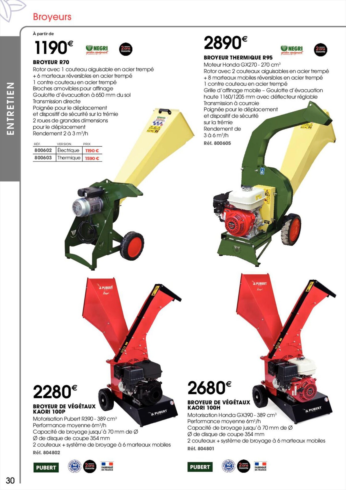 Catalogue GUIDE 2023 ESPACES VERTS, page 00030