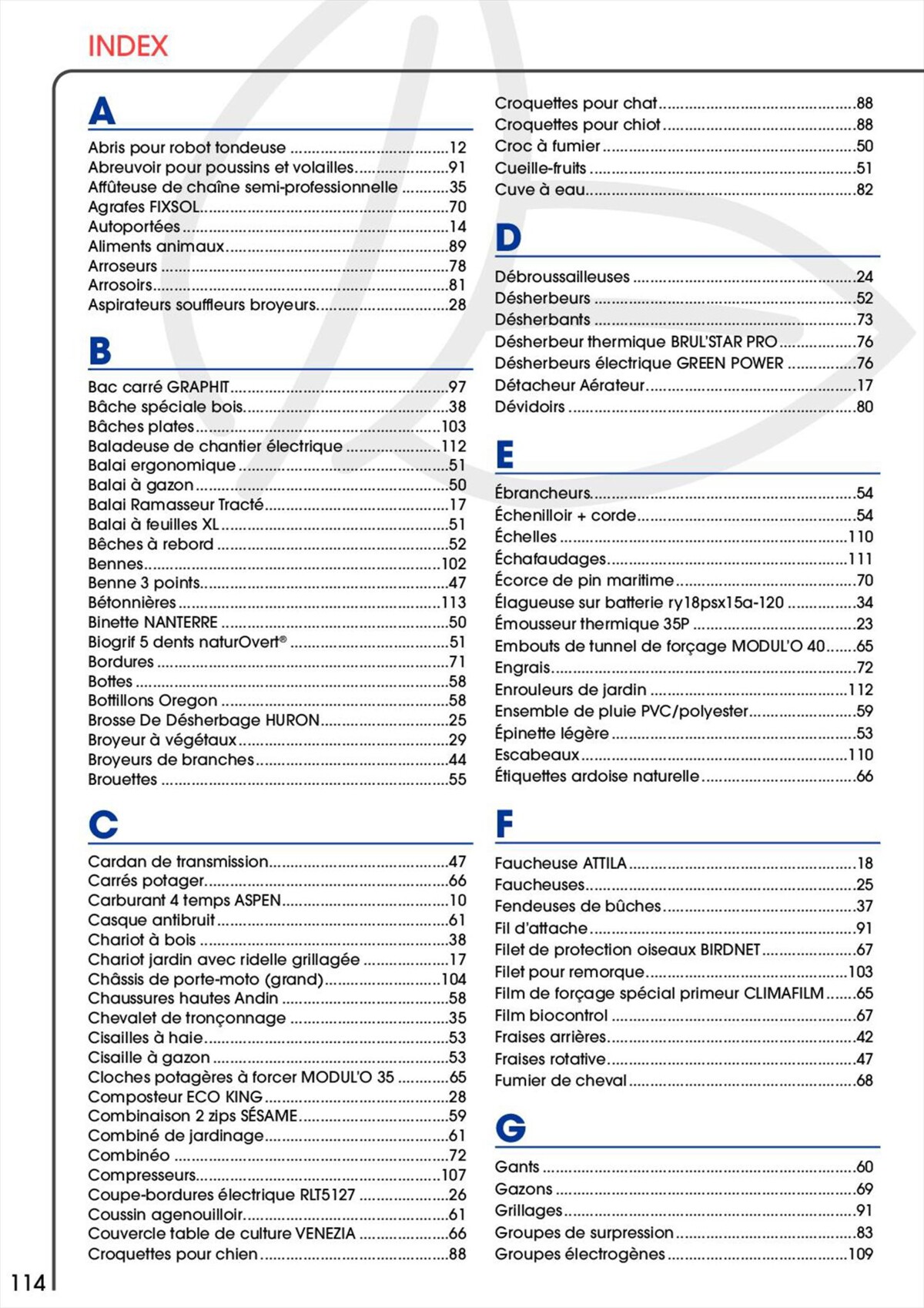 Catalogue GUIDE 2023 ESPACES VERTS, page 00114
