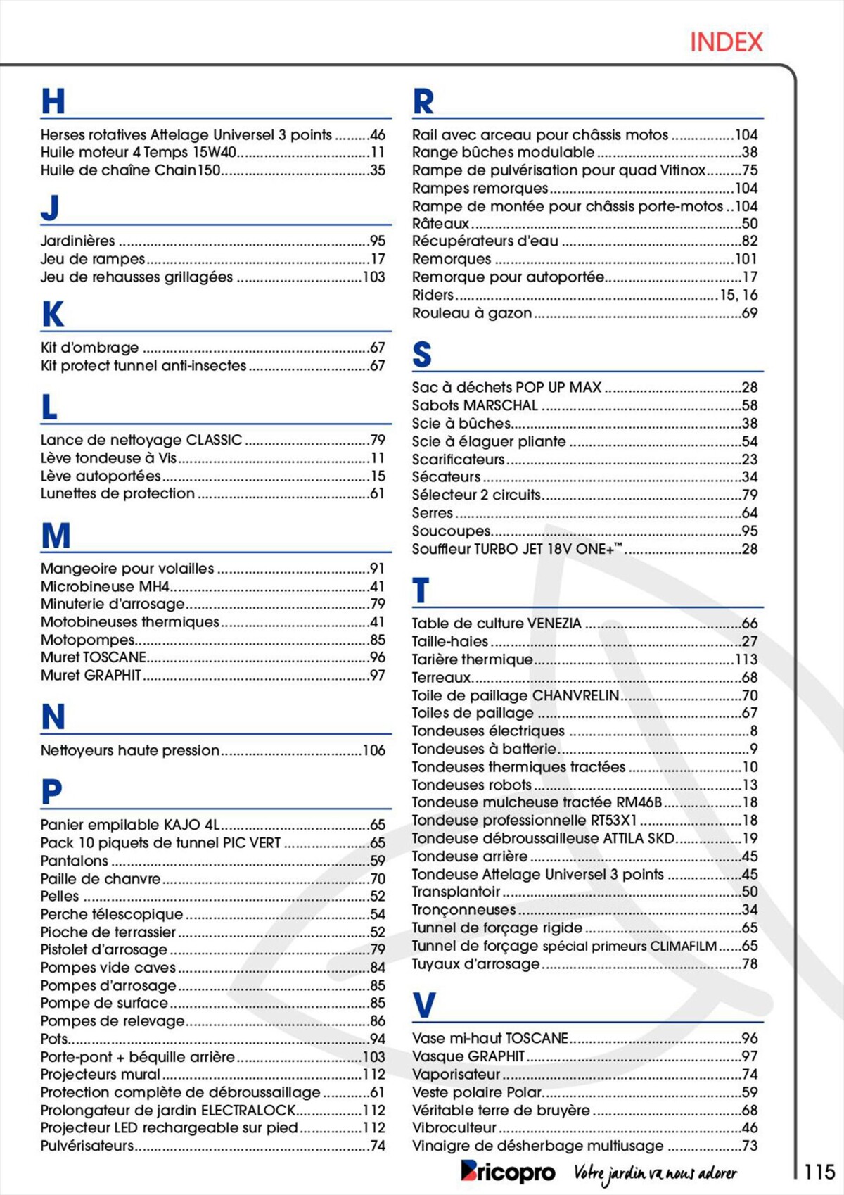 Catalogue GUIDE 2023 ESPACES VERTS, page 00115