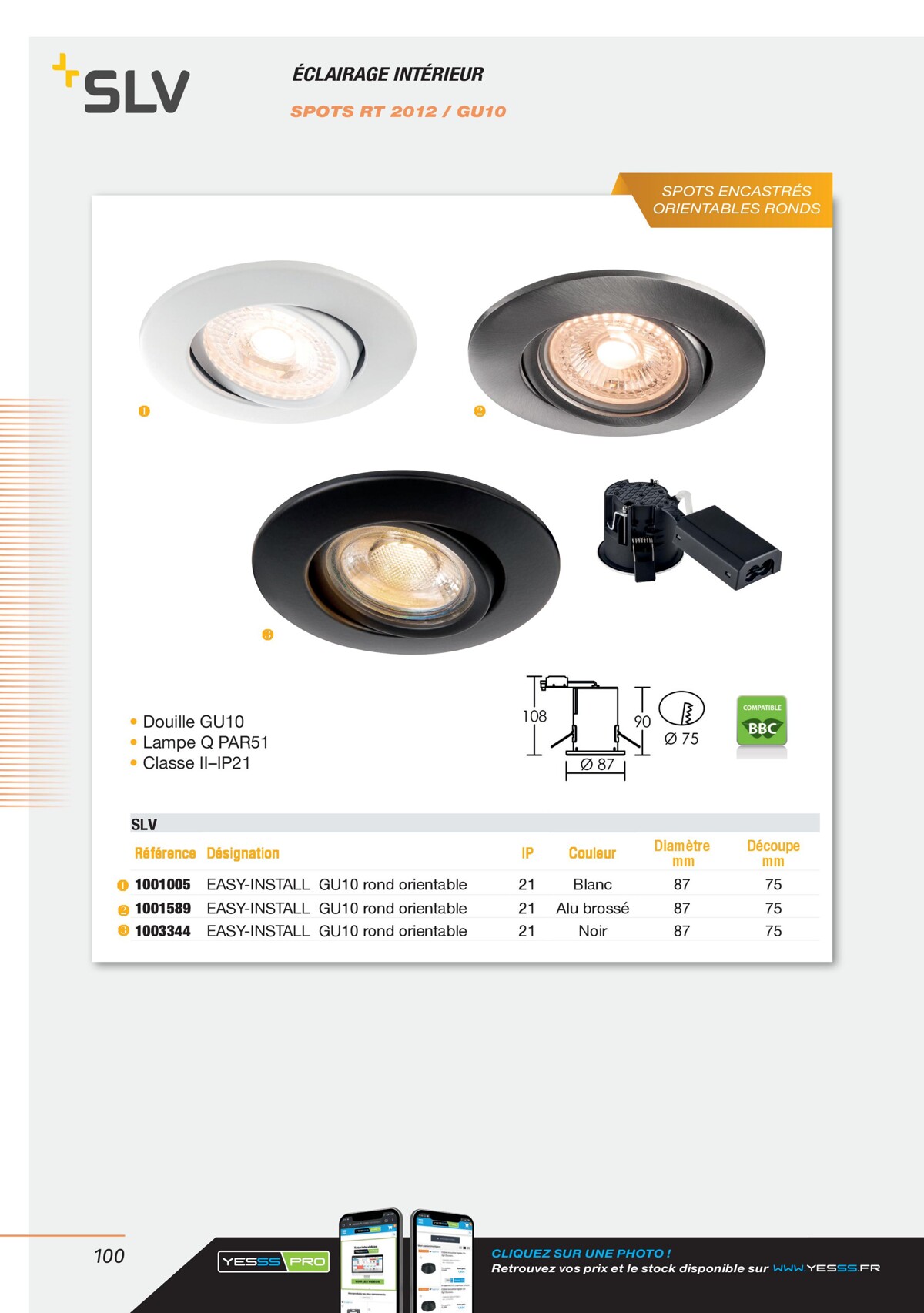 Catalogue Encarte Yesss Electrique, page 00100