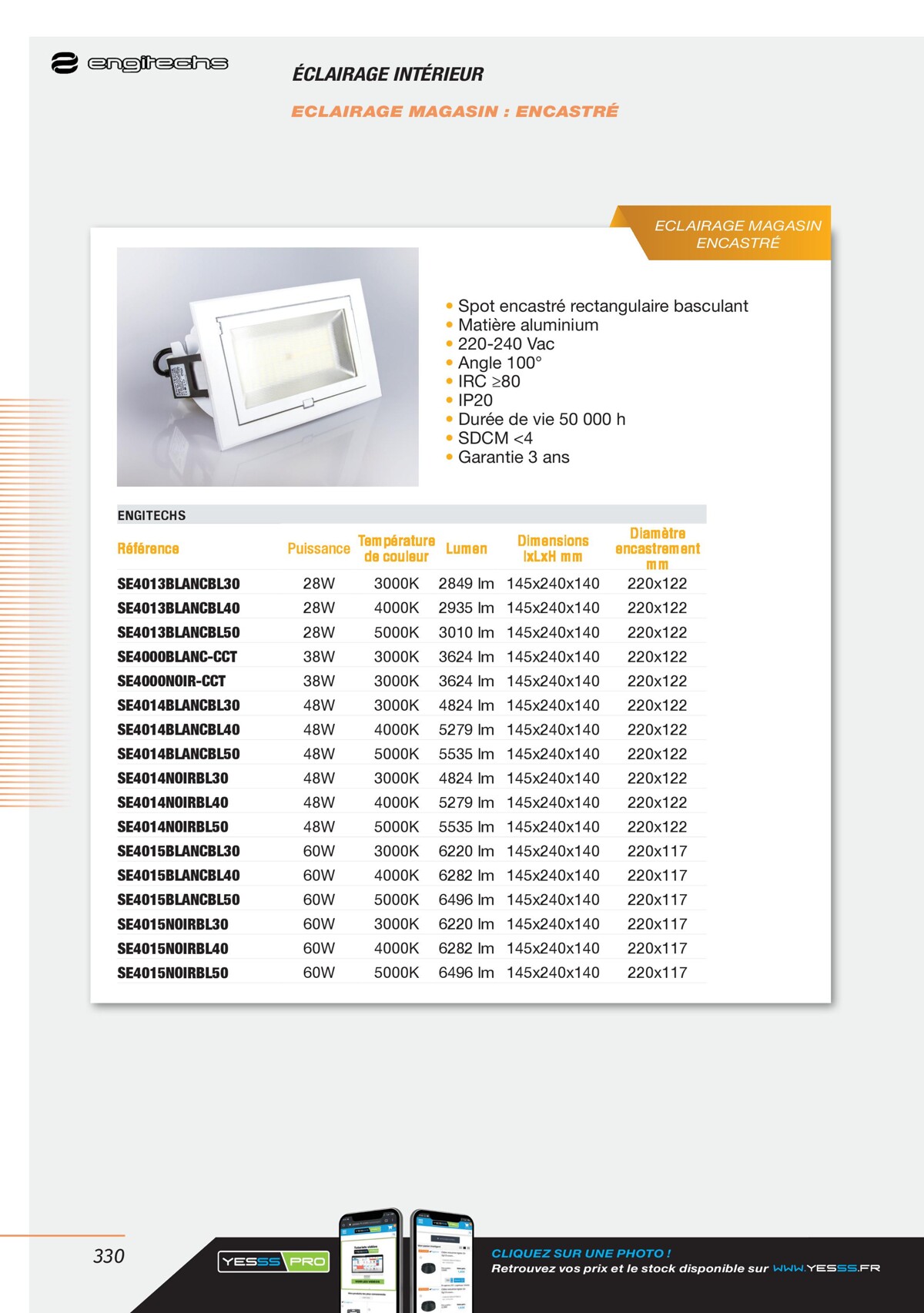 Catalogue Encarte Yesss Electrique, page 00330