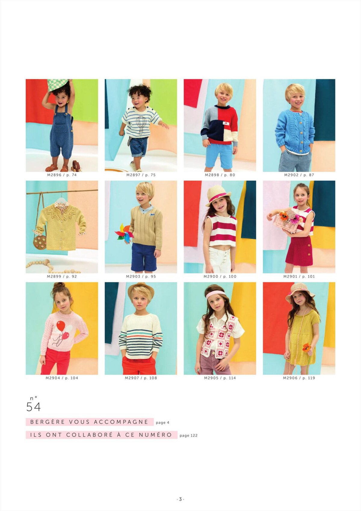 Catalogue Enfant Été Bergère de France, page 00003