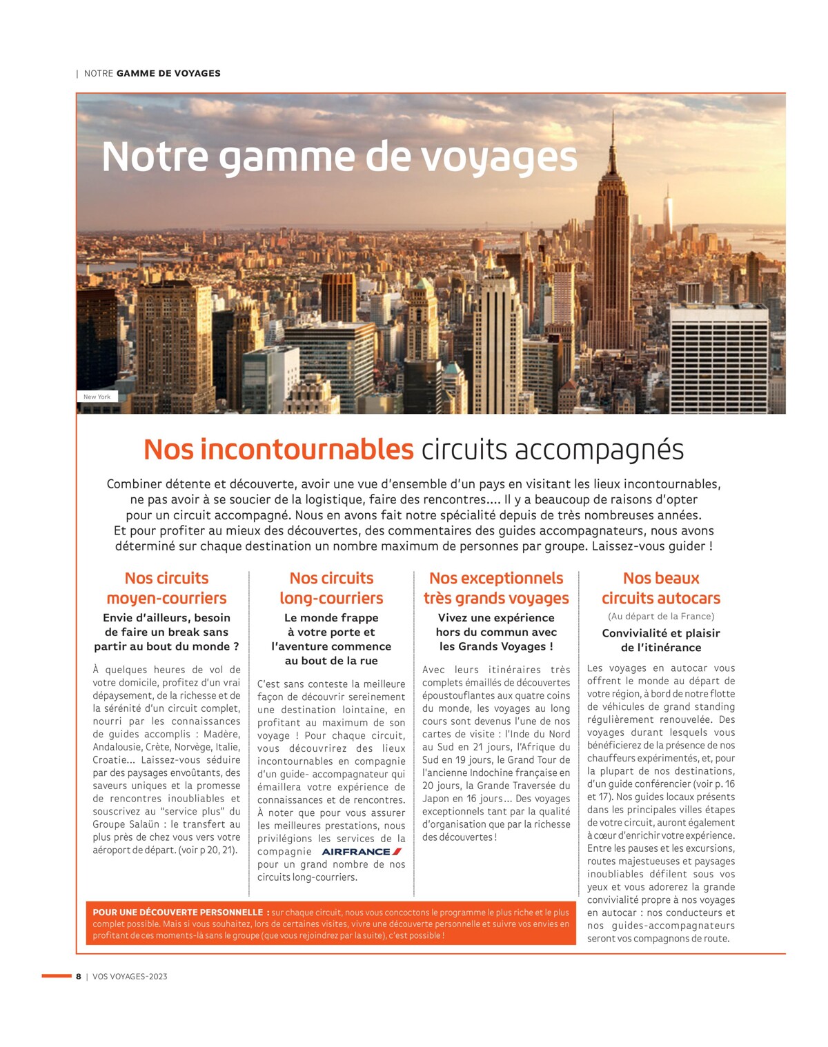 Catalogue Vos voyages 2023, page 00008
