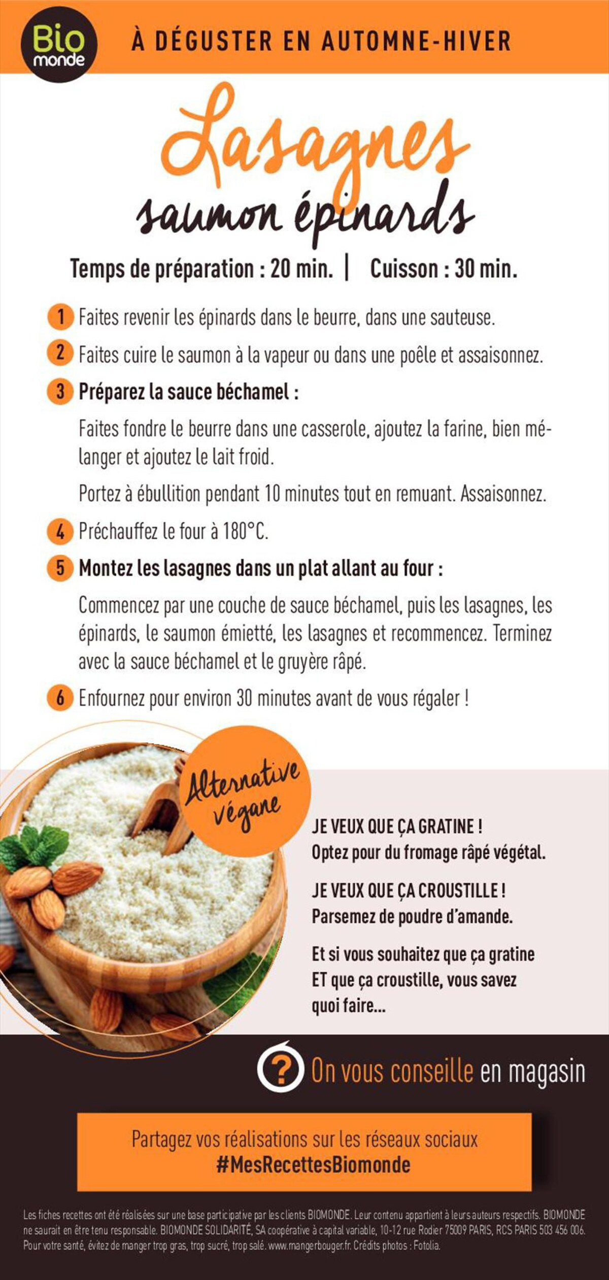 Catalogue Mes recettes Bio et gourmandes d'hiver, page 00003