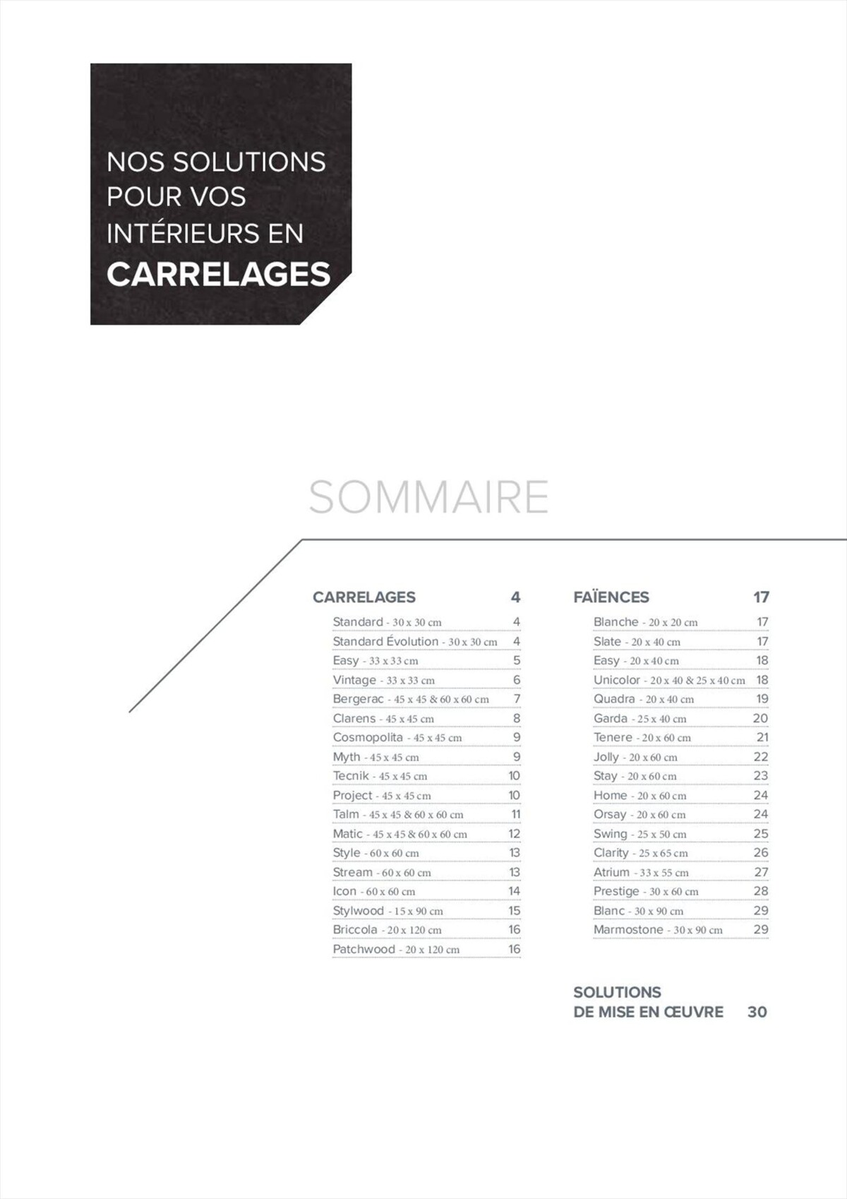 Catalogue Carrelages intérieurs, page 00003