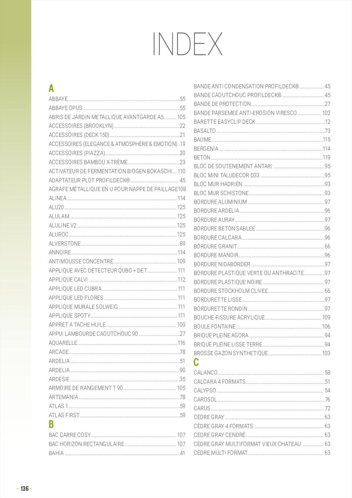 Catalogue Aménagements Extérieurs, page 00136