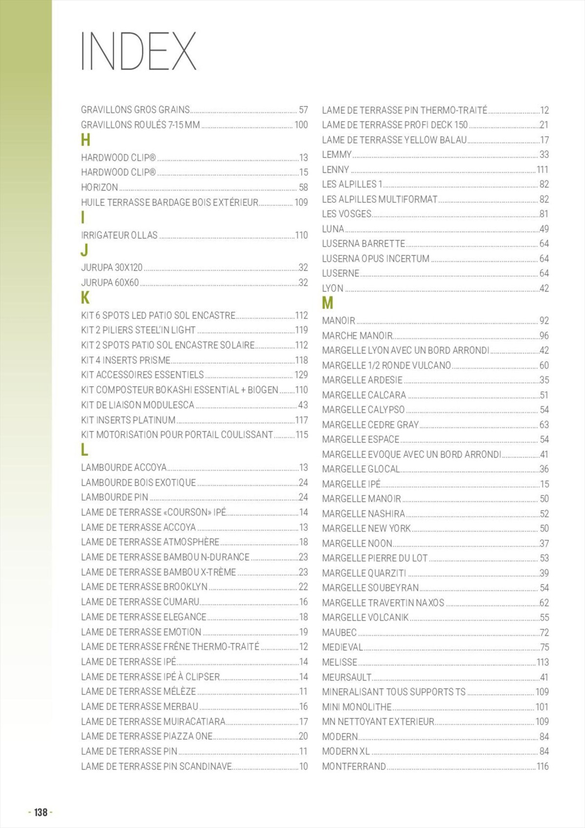 Catalogue Aménagements Extérieurs, page 00138