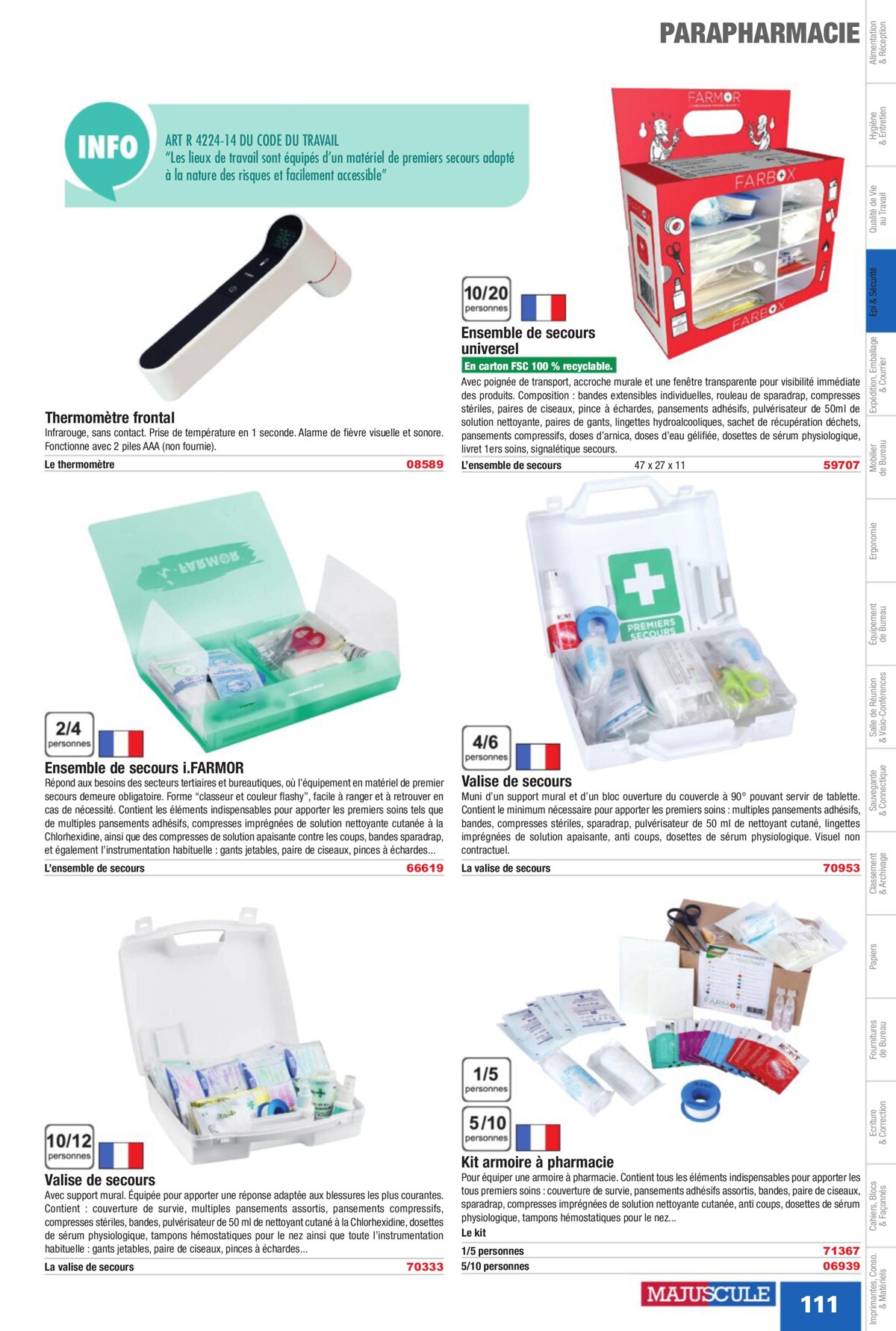 Catalogue Fournitures aux Entreprises 2023, page 00113