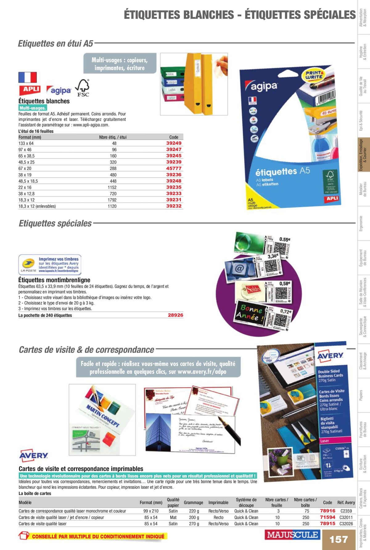 Catalogue Fournitures aux Entreprises 2023, page 00159