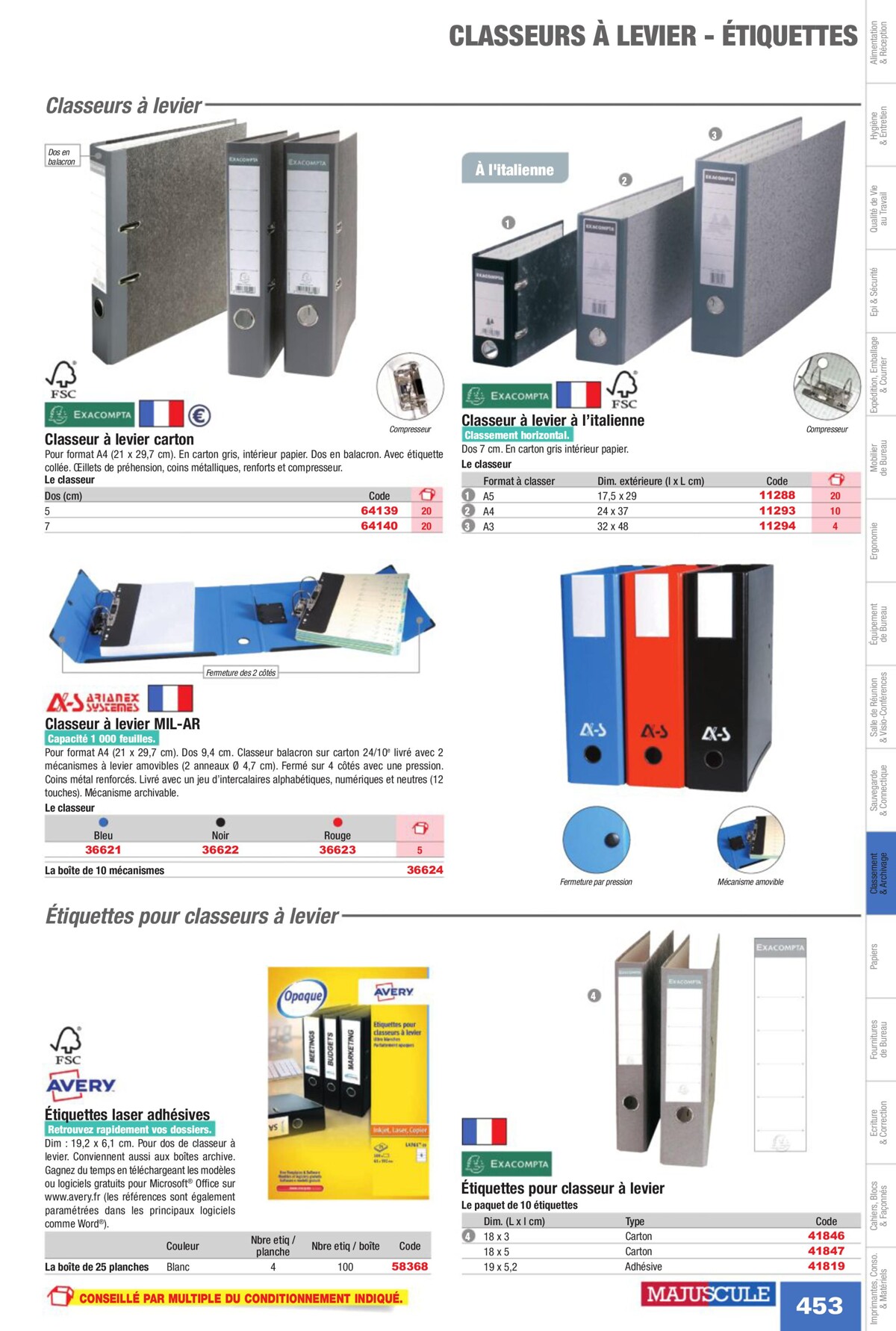 Catalogue Fournitures aux Entreprises 2023, page 00455