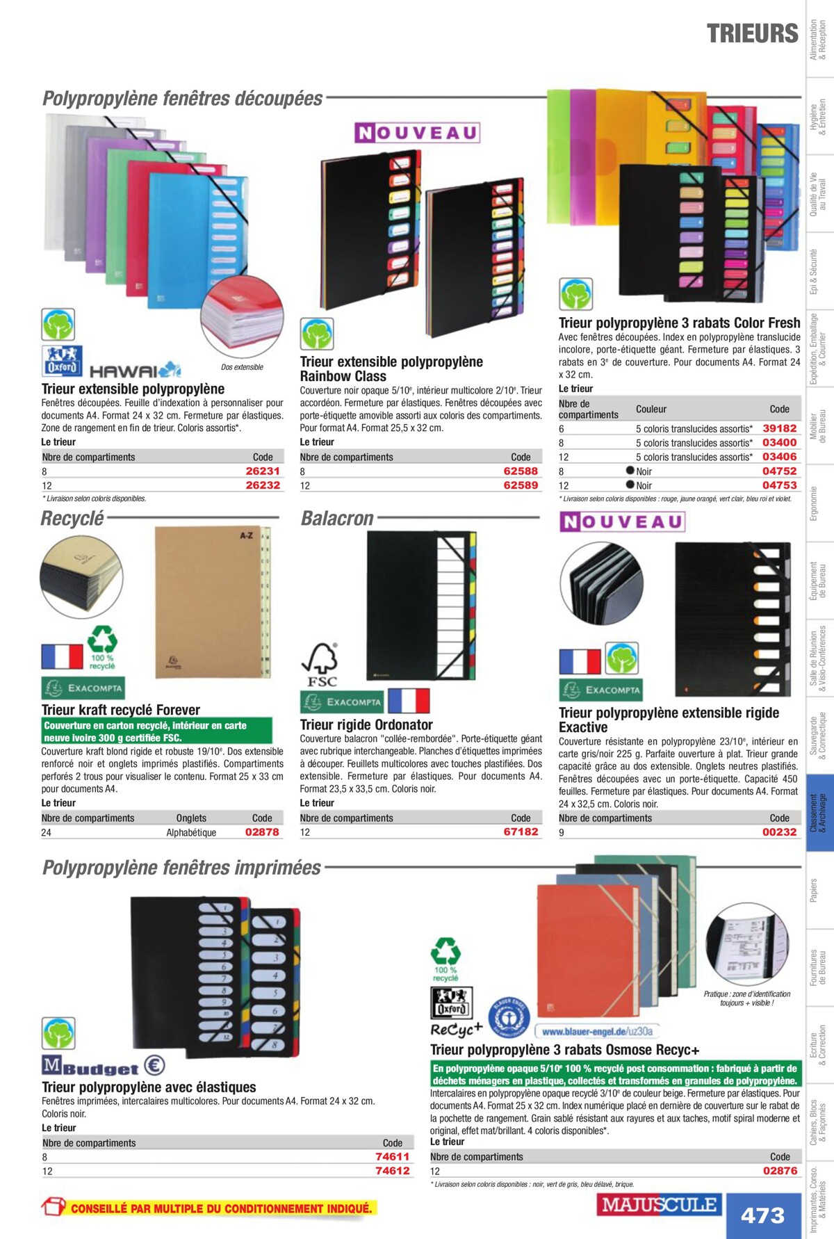Catalogue Fournitures aux Entreprises 2023, page 00475