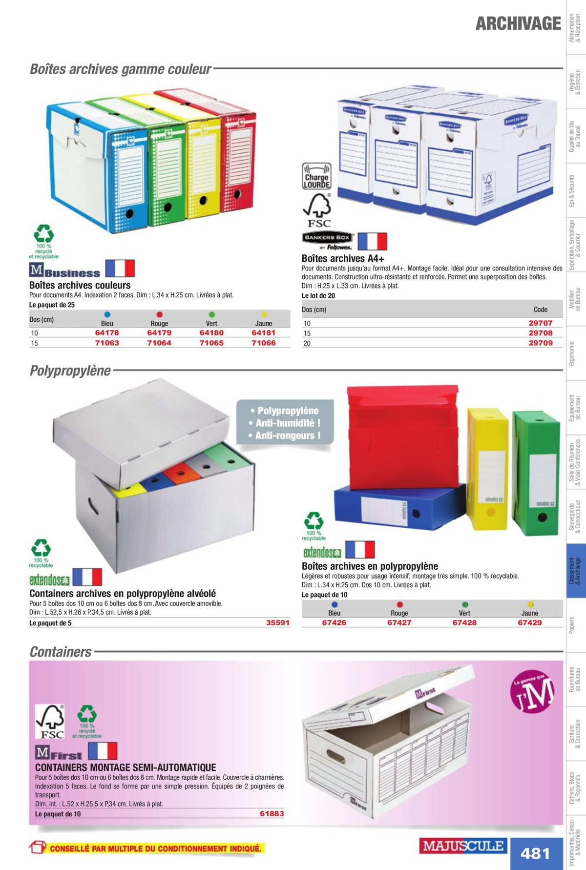 Catalogue Fournitures aux Entreprises 2023, page 00483