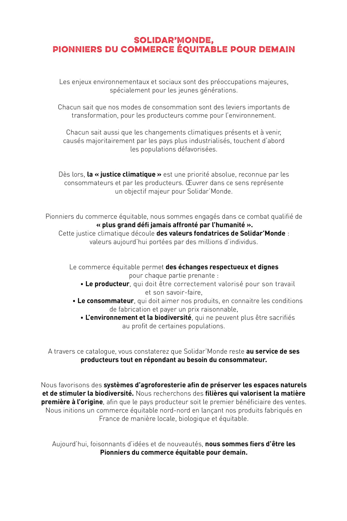 Catalogue Pour un Commerce Équitable, page 00002
