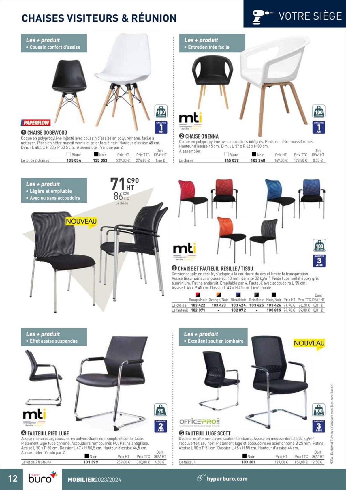 Catalogue Sélection Mobilier 2023/2024!, page 00012