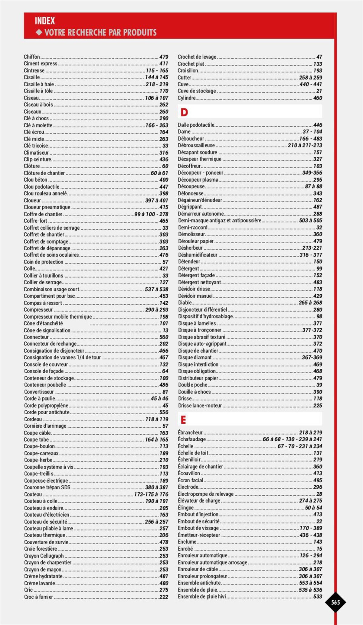 Catalogue Essentiel Batiment 2023, page 00567