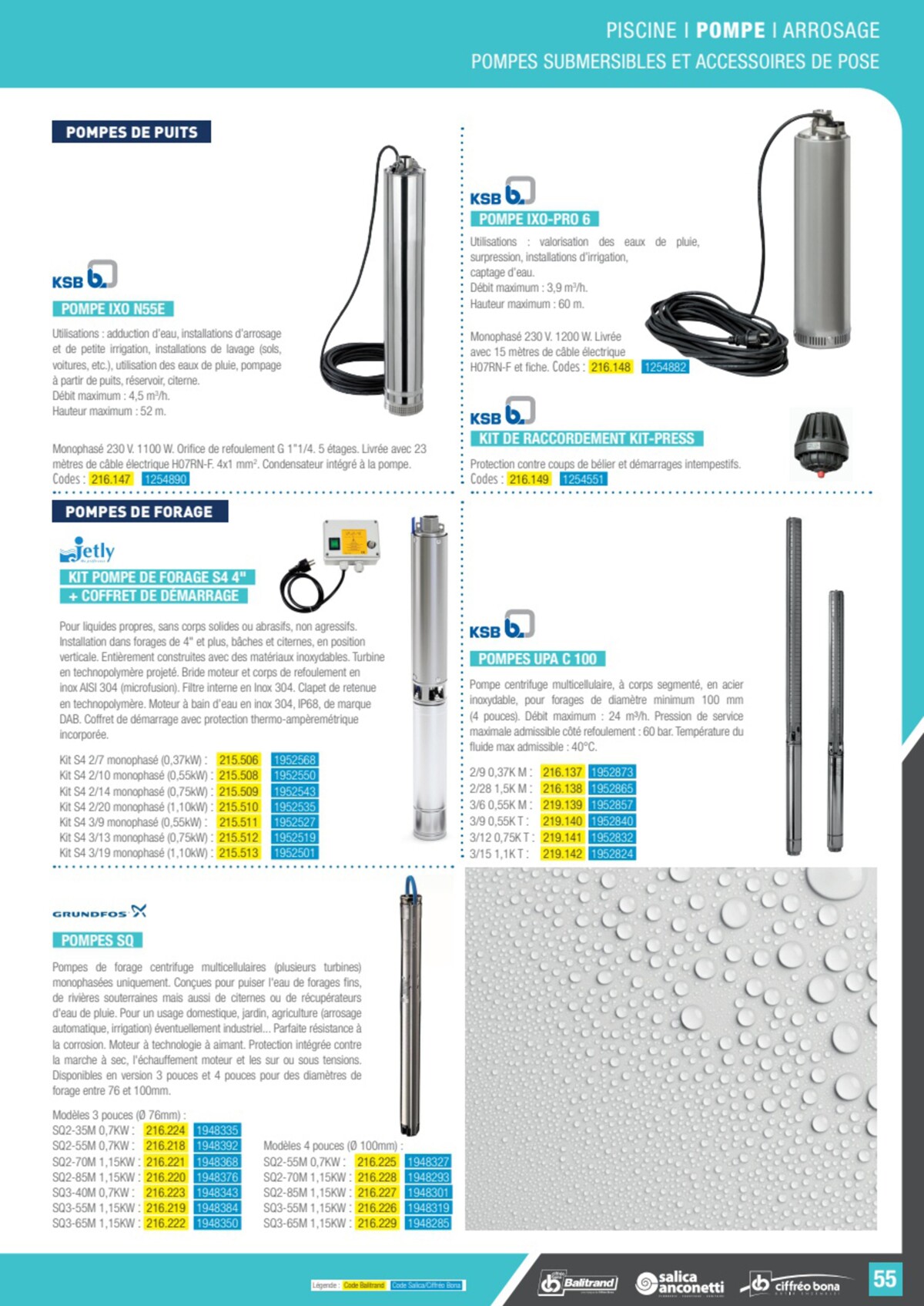 Catalogue Le guide piscine pompe & Arrosage, page 00056