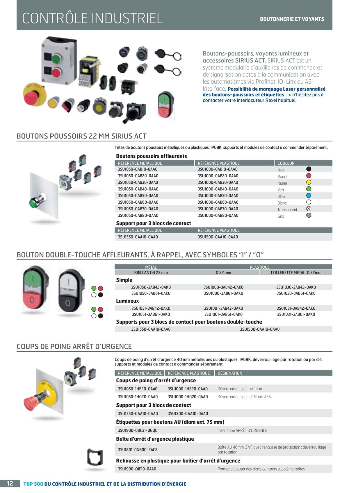 Catalogue TOP 500 siemens - Rexel, page 00012