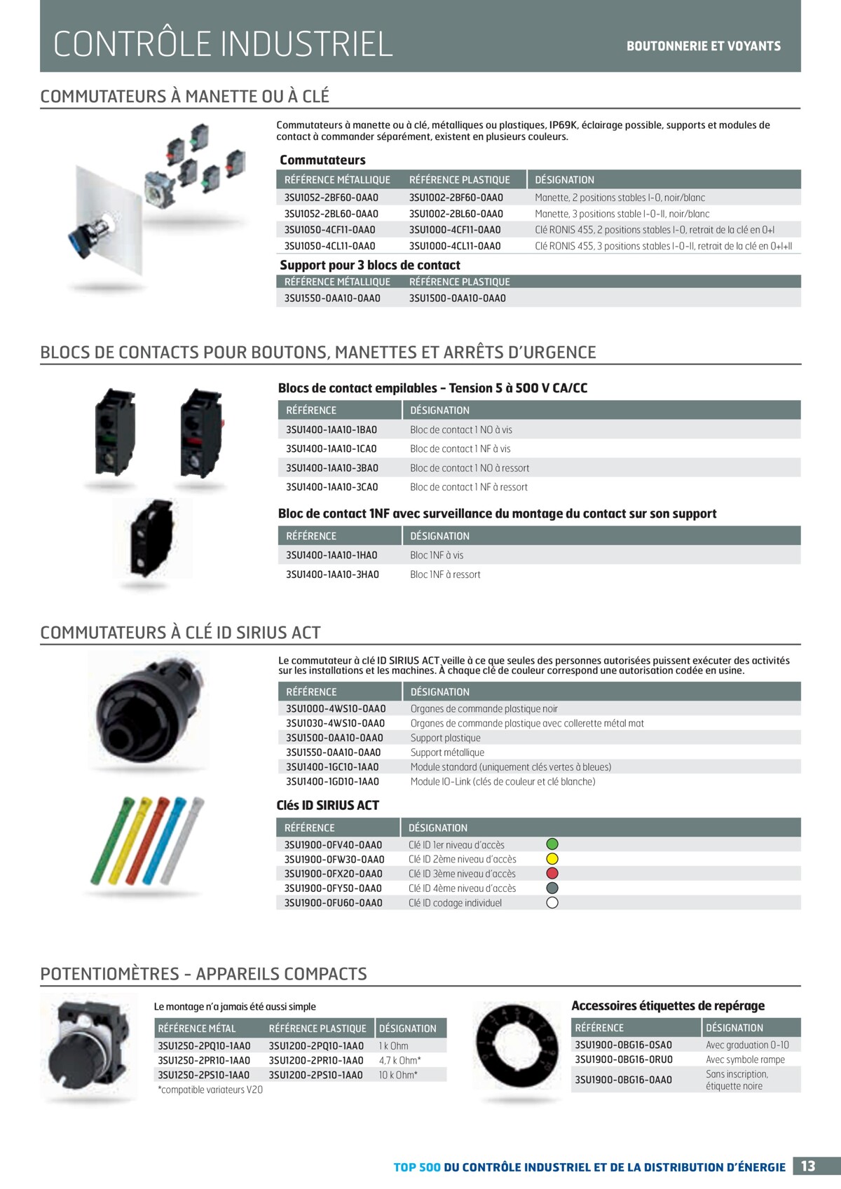 Catalogue TOP 500 siemens - Rexel, page 00013