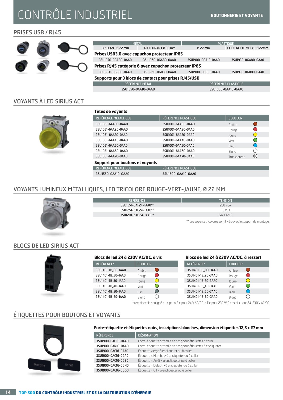 Catalogue TOP 500 siemens - Rexel, page 00014