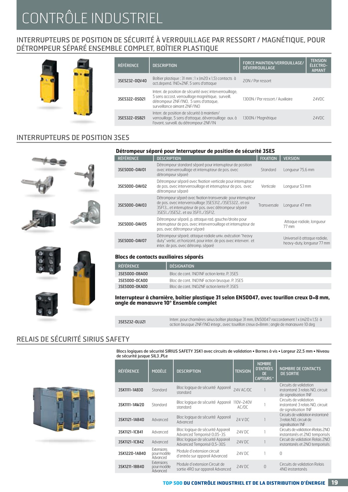 Catalogue TOP 500 siemens - Rexel, page 00019