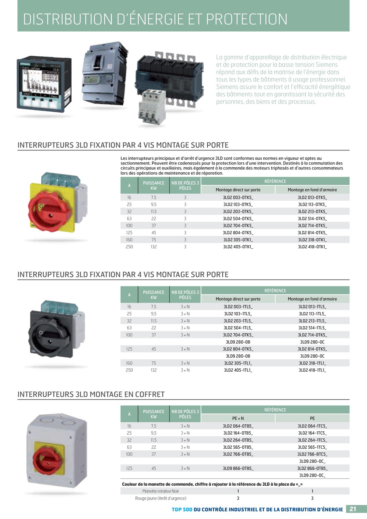 Catalogue TOP 500 siemens - Rexel, page 00021