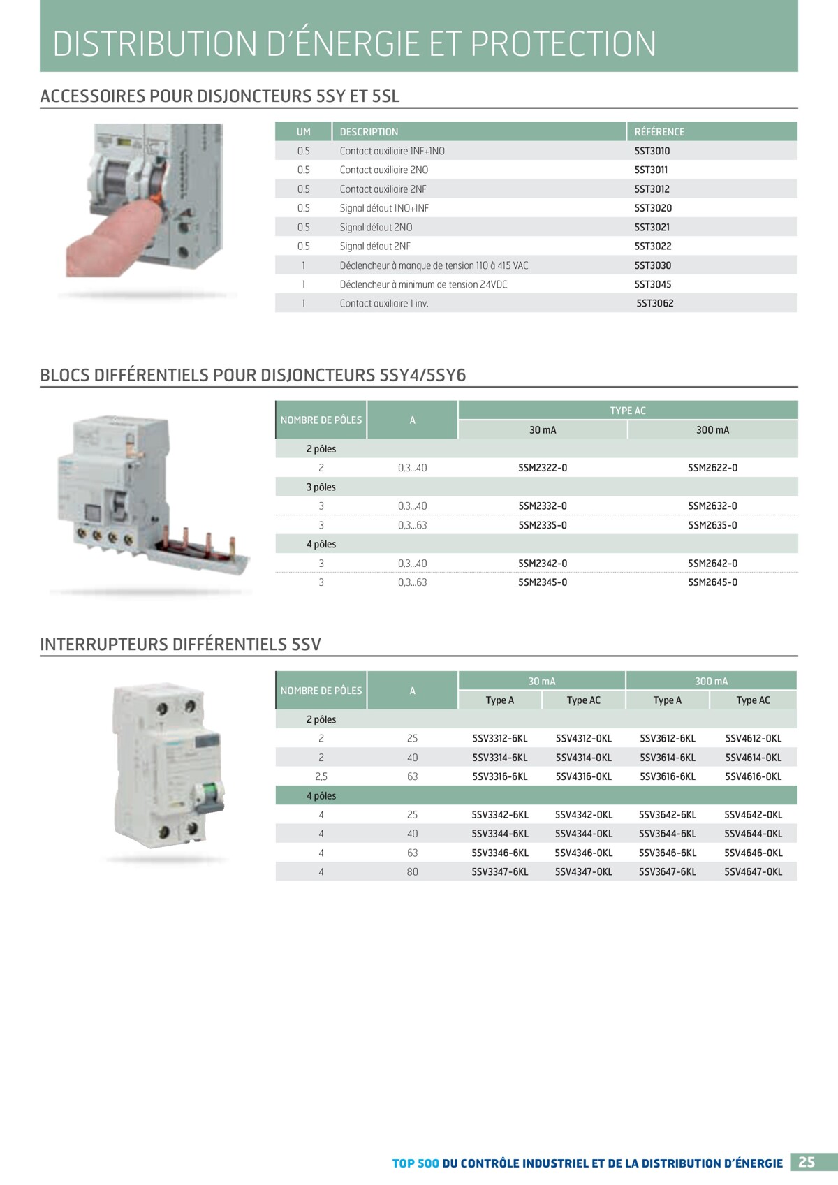 Catalogue TOP 500 siemens - Rexel, page 00025