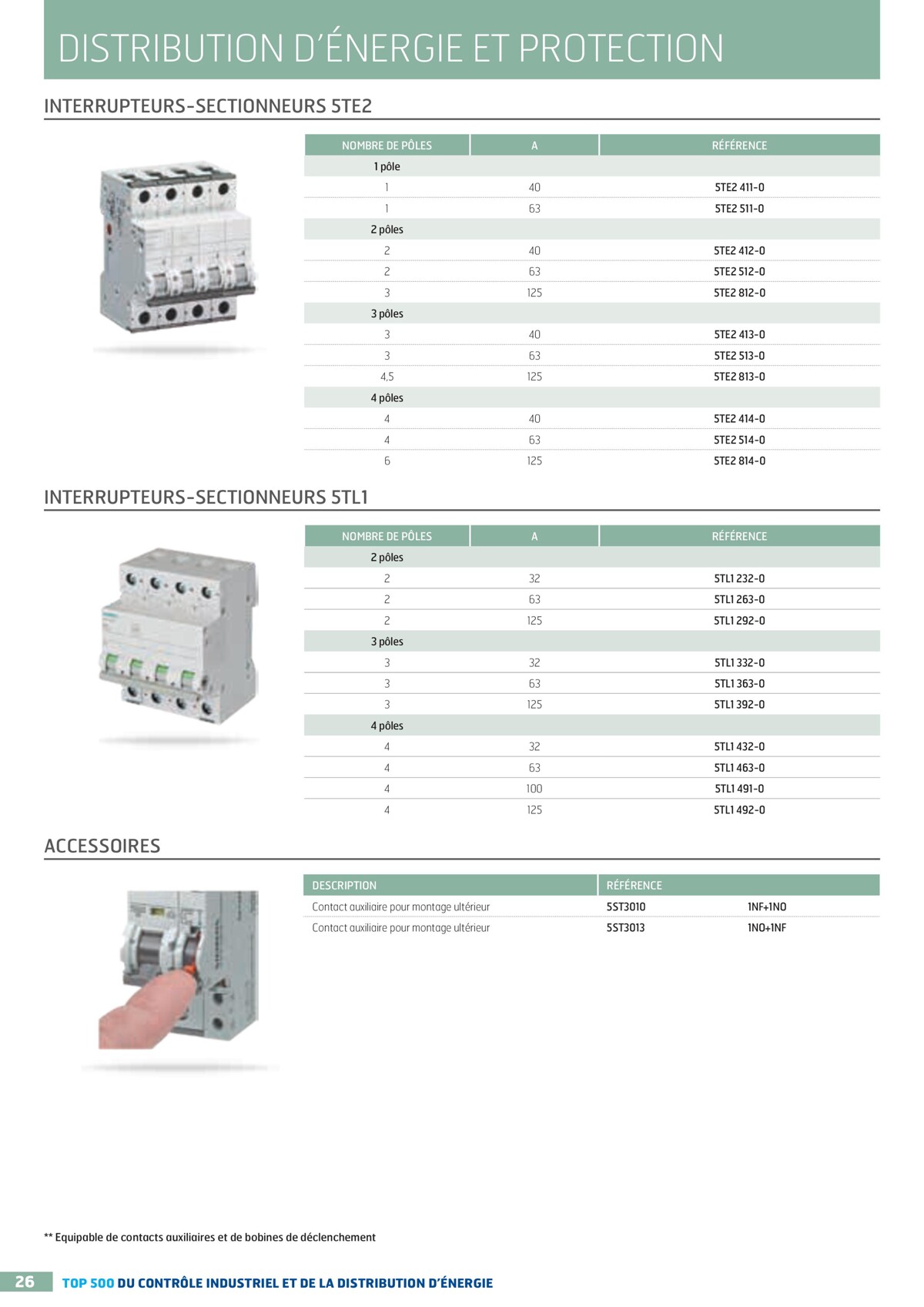 Catalogue TOP 500 siemens - Rexel, page 00026