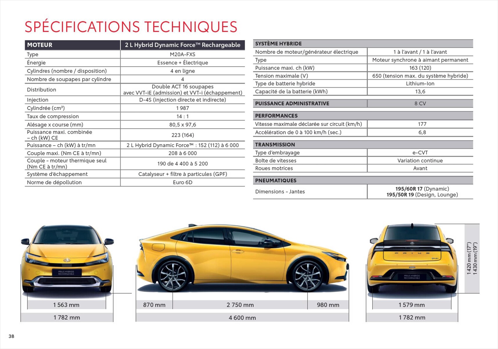 Catalogue Toyota Prius Hybride Rechargeable, page 00038