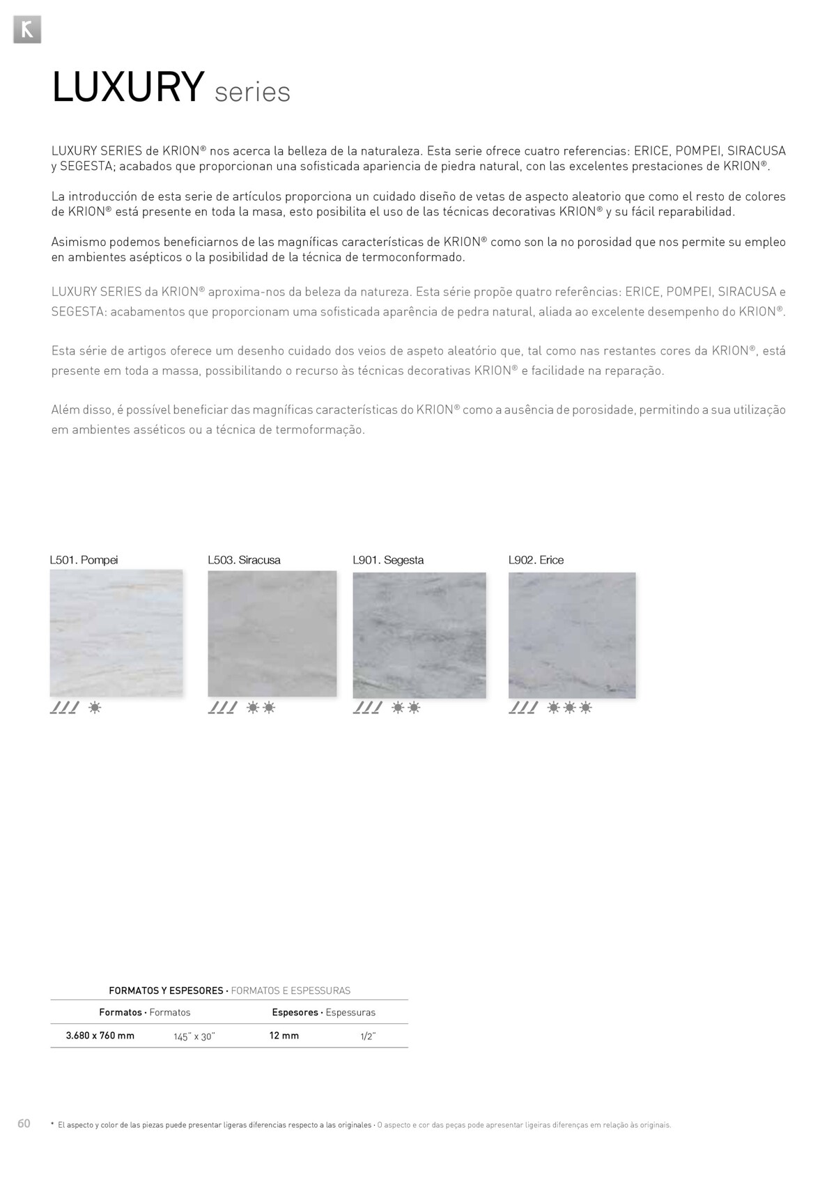 Catalogue Catalogue Krion Porcelanosa, page 00061