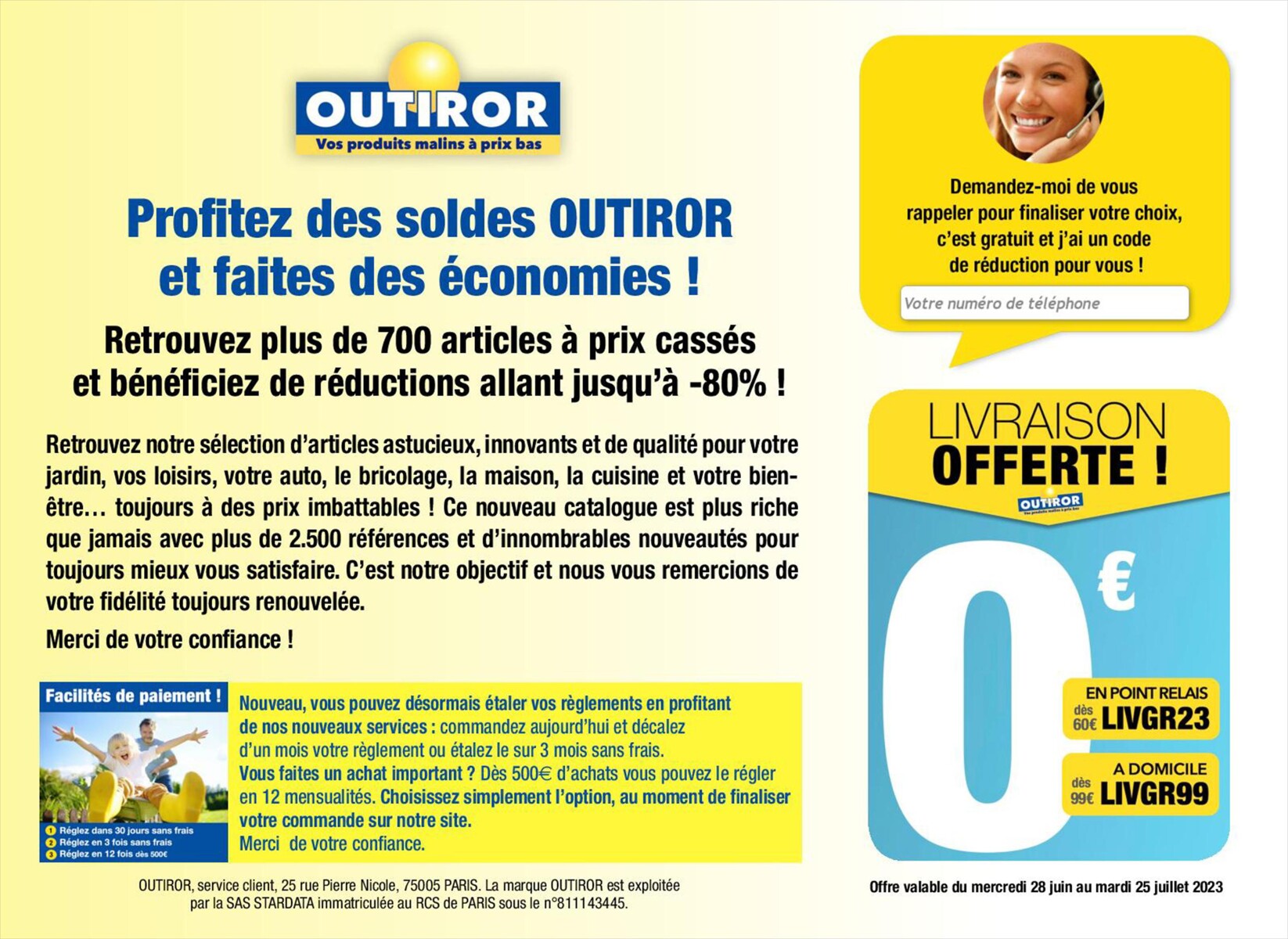 Catalogue SOLDES D'ete Outiror, page 00002
