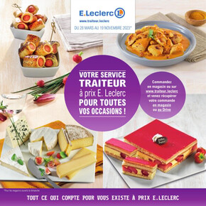 Catalogue E.Leclerc à Paris | Votre Service Traiteur | 28/03/2023 - 19/11/2023