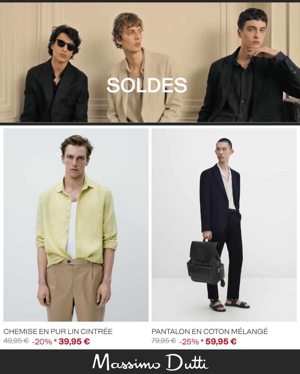 Catalogue Massimo Dutti Soldes | Homme, page 00003