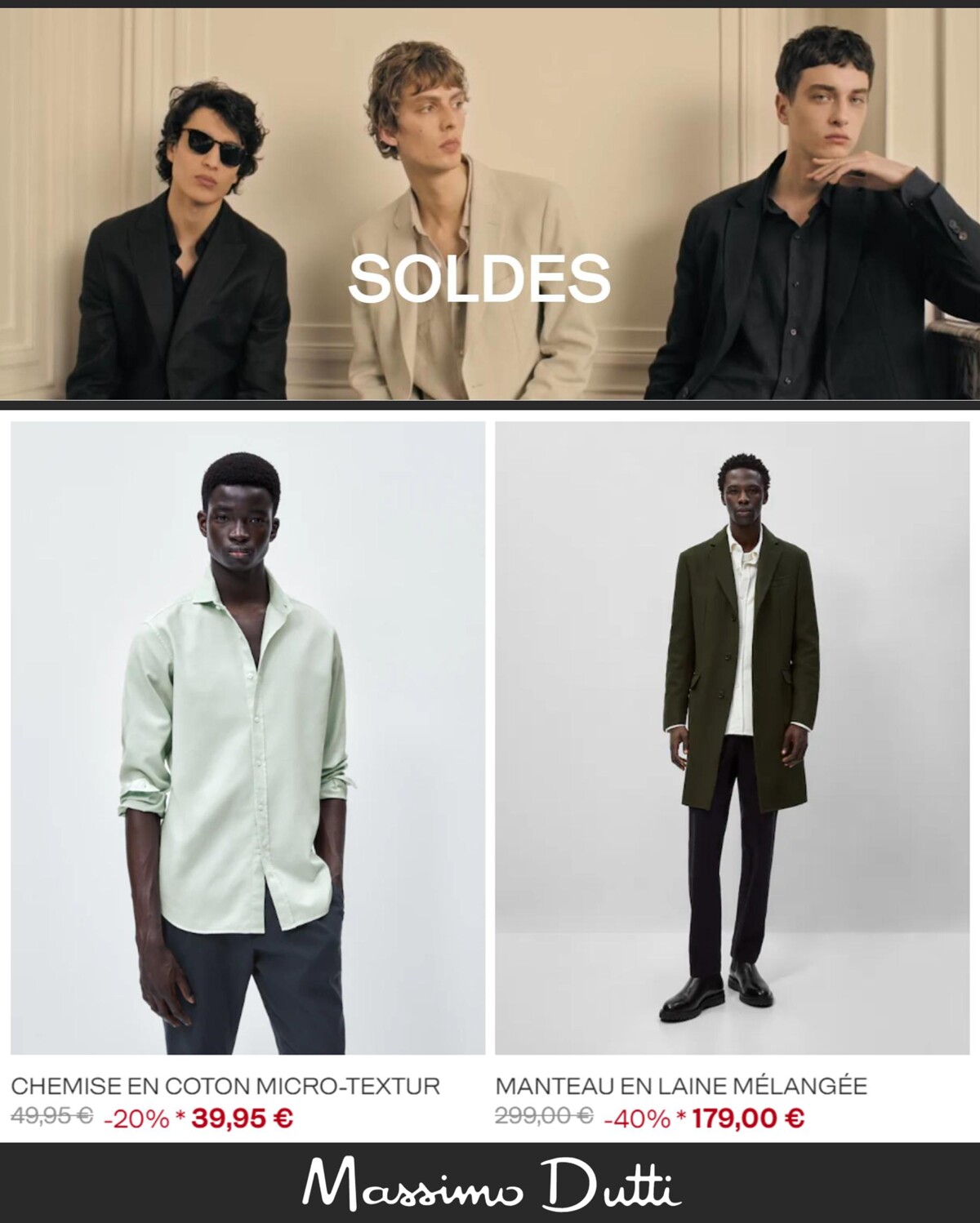Catalogue Massimo Dutti Soldes | Homme, page 00006
