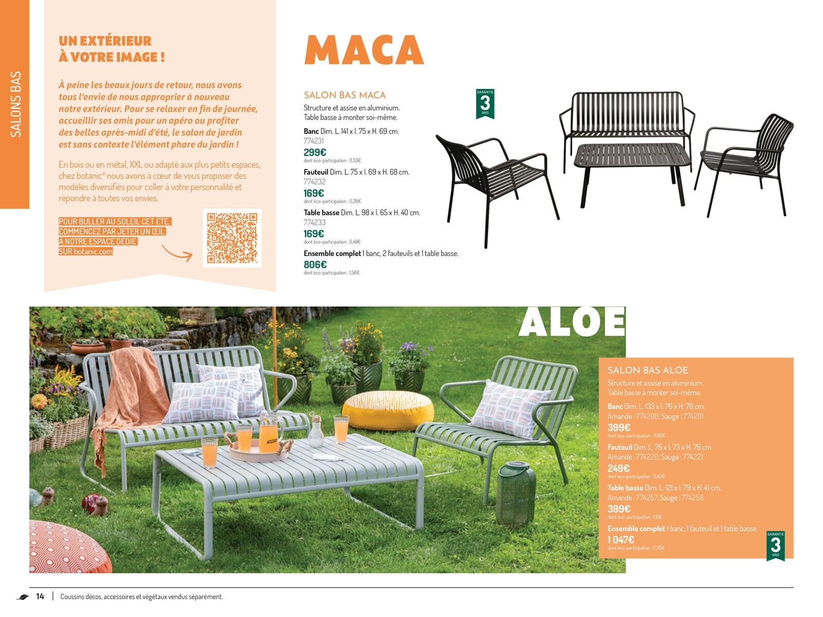 Catalogue COLLECTION MOBILIER DE JARDIN 2023, page 00014