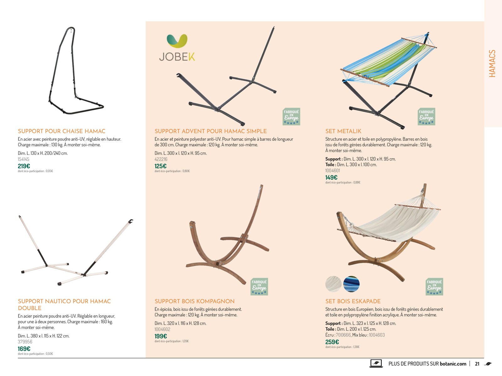 Catalogue COLLECTION MOBILIER DE JARDIN 2023, page 00021