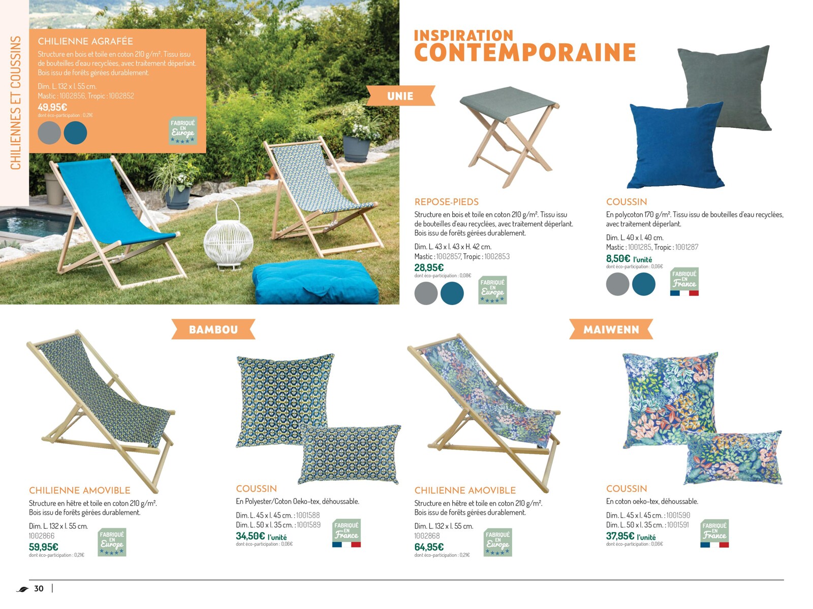 Catalogue COLLECTION MOBILIER DE JARDIN 2023, page 00030