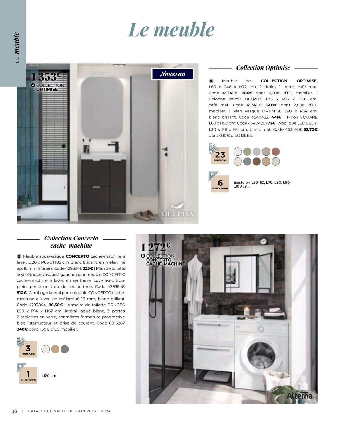 Catalogue Catalogue Salle de bain 2023, page 00046