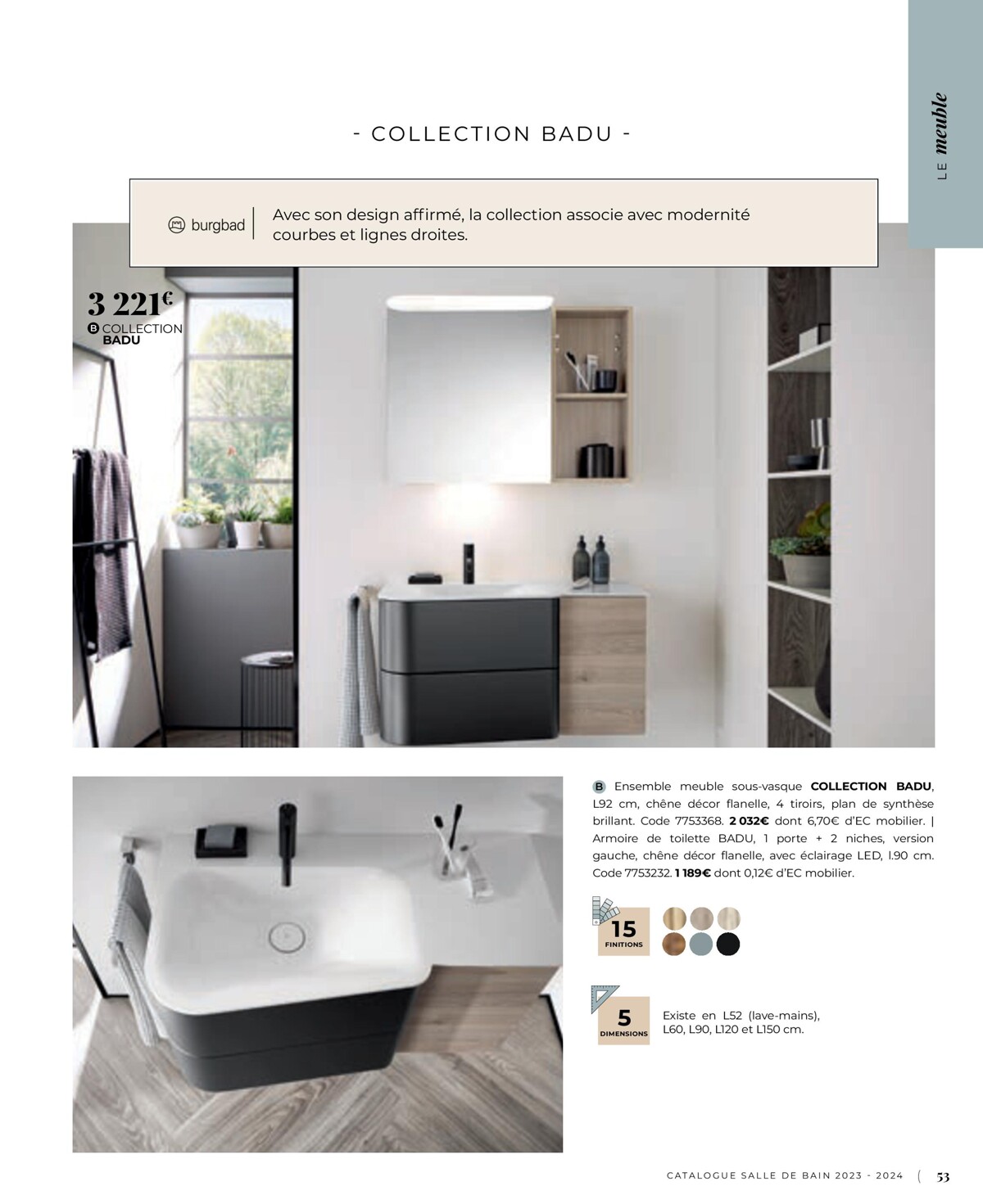 Catalogue Catalogue Salle de bain 2023, page 00053