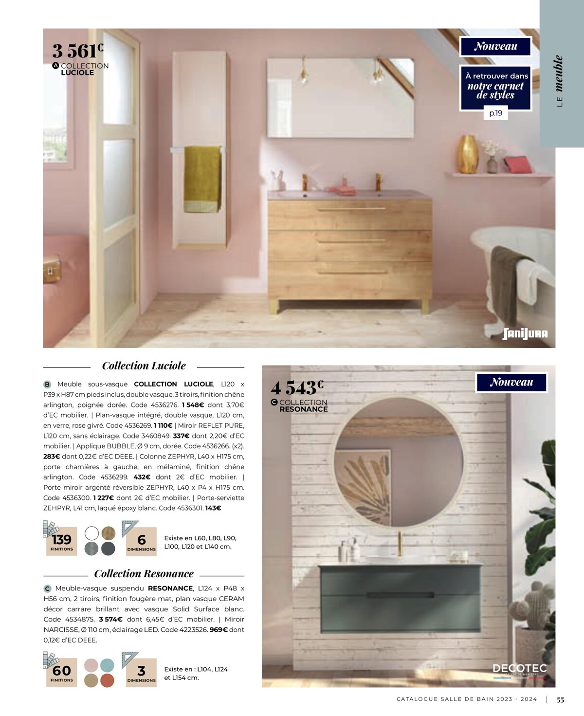 Catalogue Catalogue Salle de bain 2023, page 00055