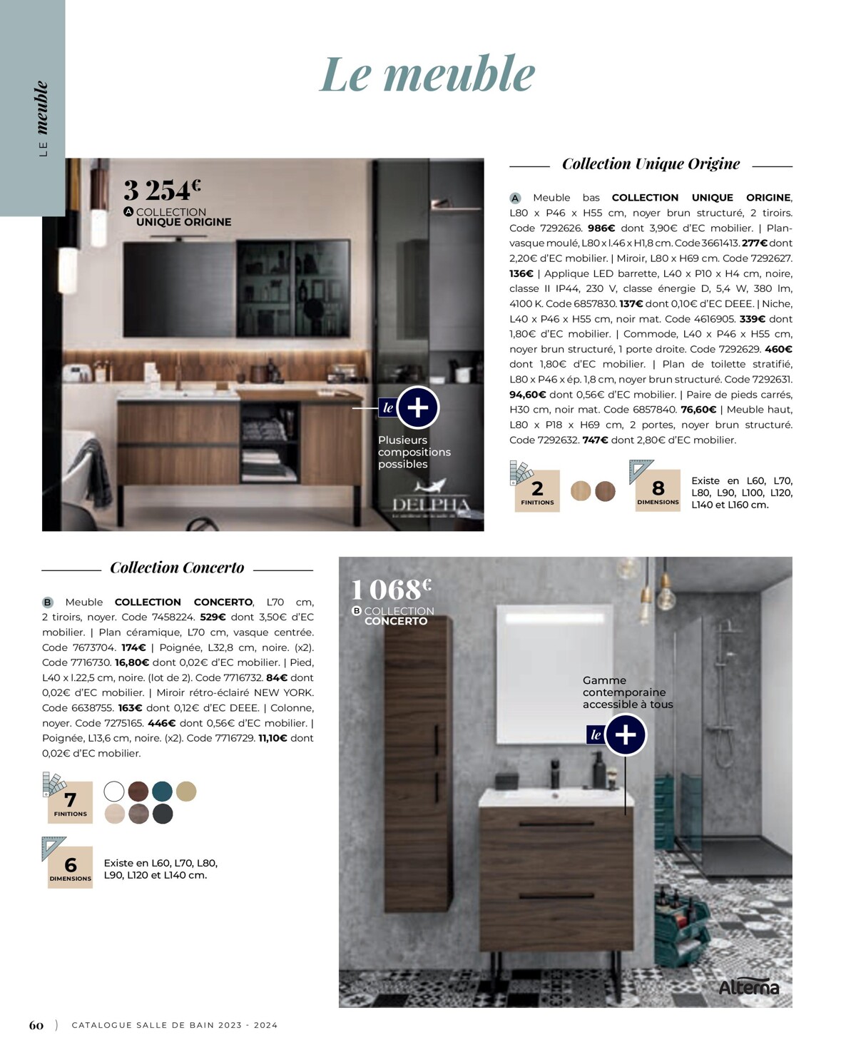Catalogue Catalogue Salle de bain 2023, page 00060