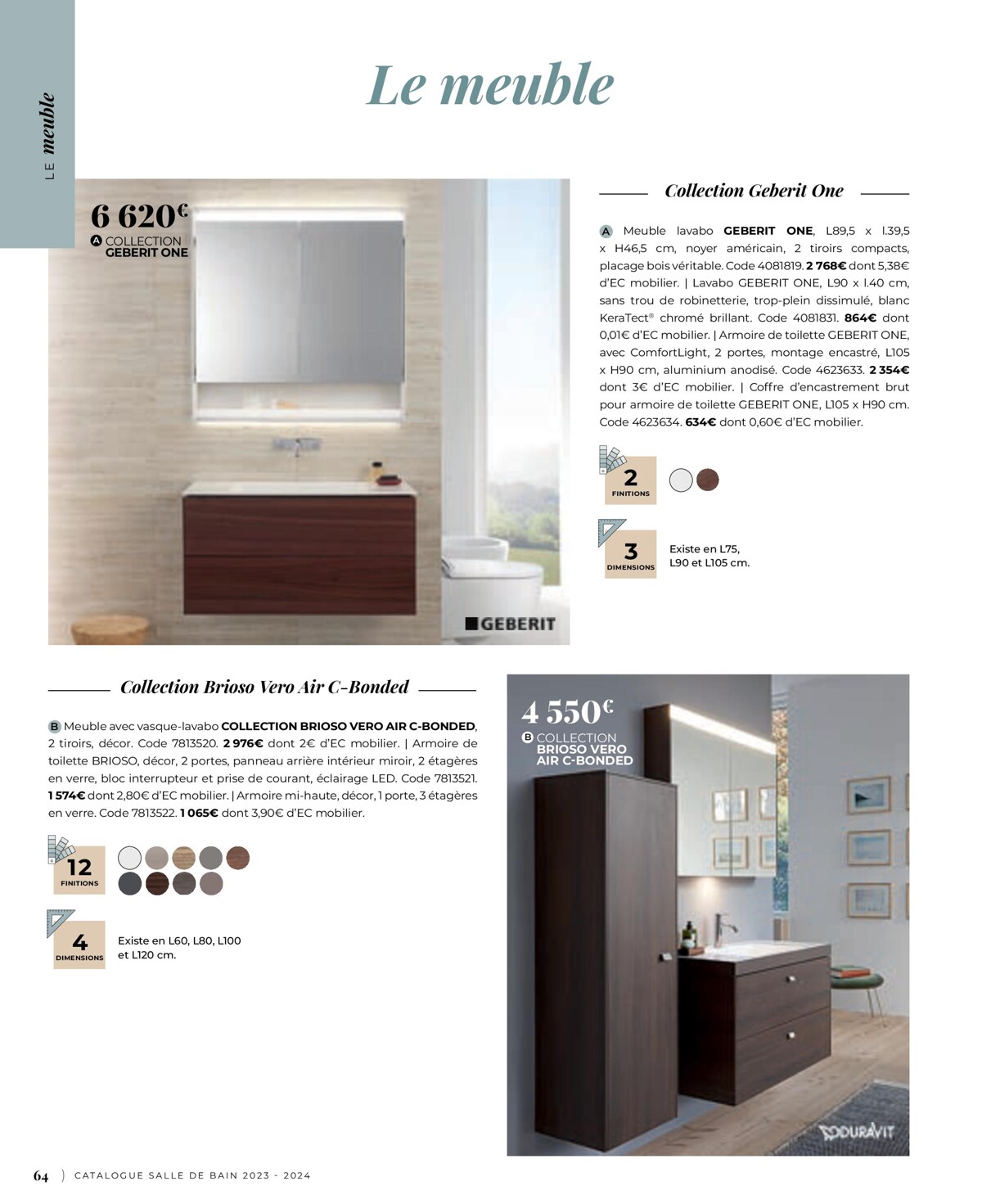 Catalogue Catalogue Salle de bain 2023, page 00064
