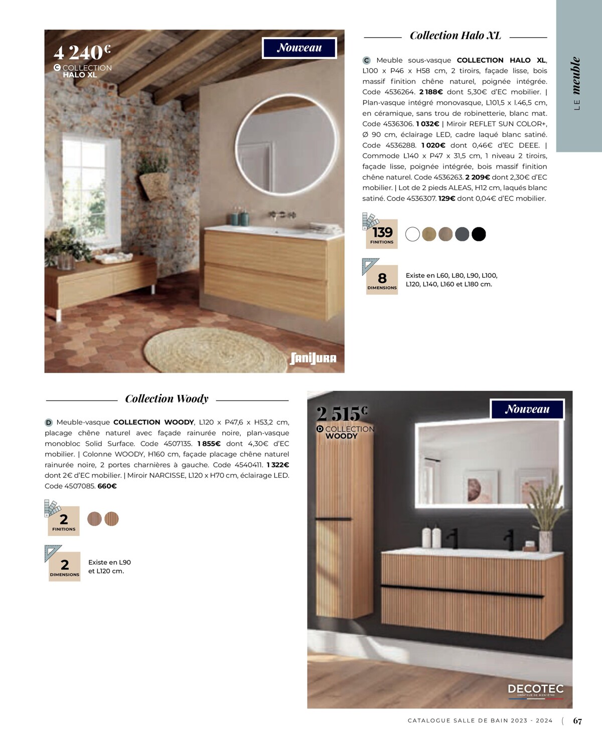 Catalogue Catalogue Salle de bain 2023, page 00067