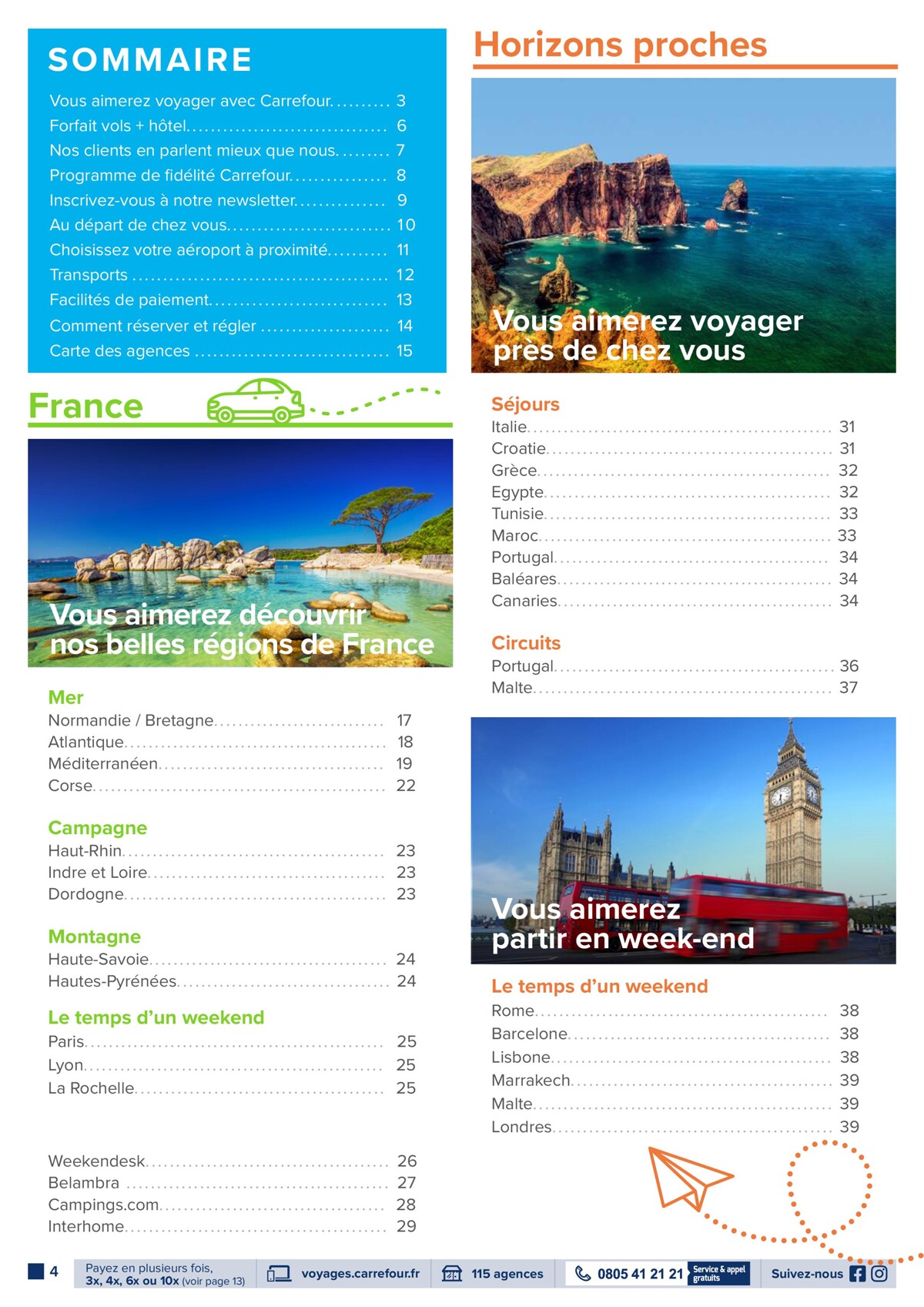 Catalogue L’été avec Carrefour Voyages, page 00004