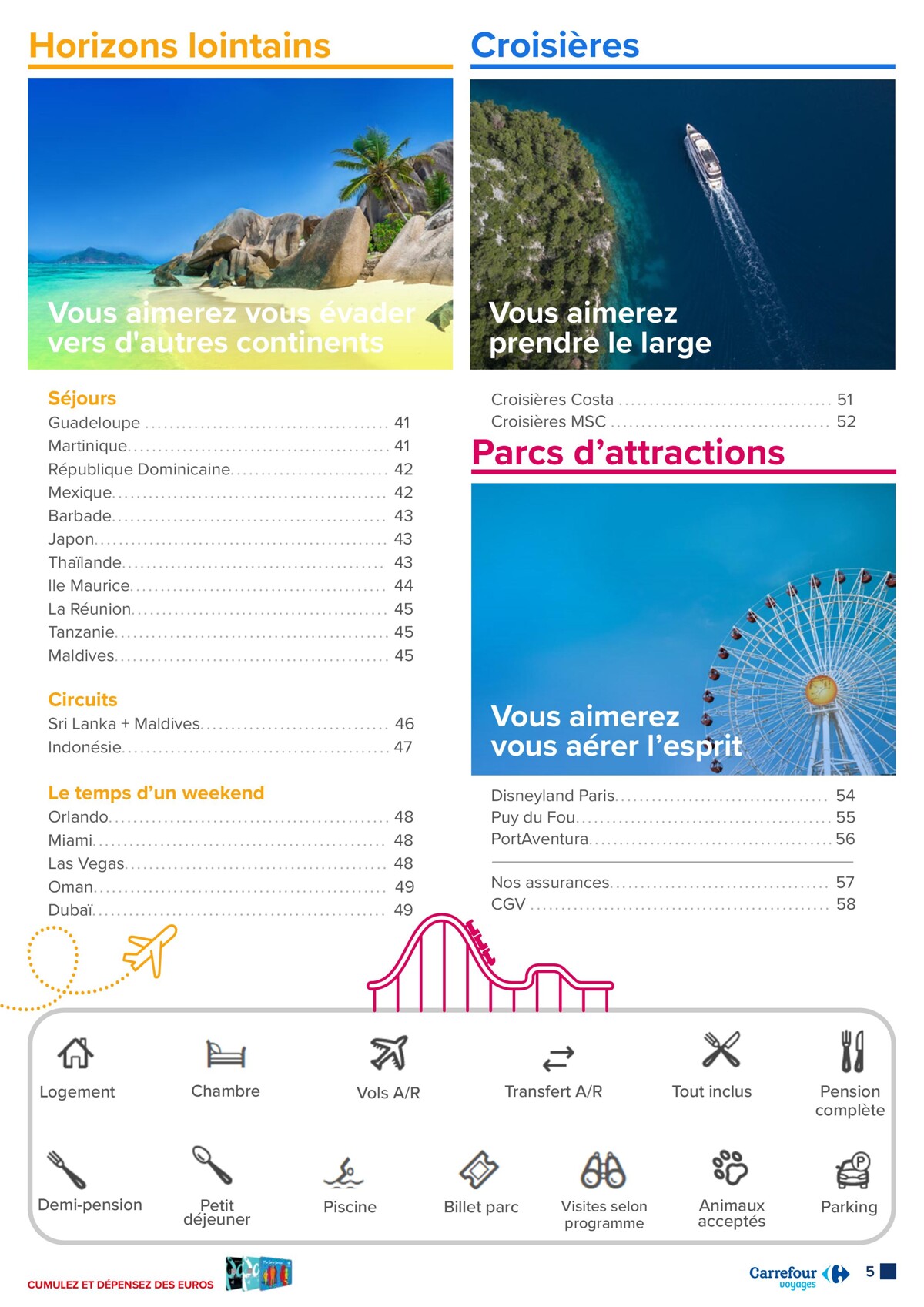 Catalogue L’été avec Carrefour Voyages, page 00005