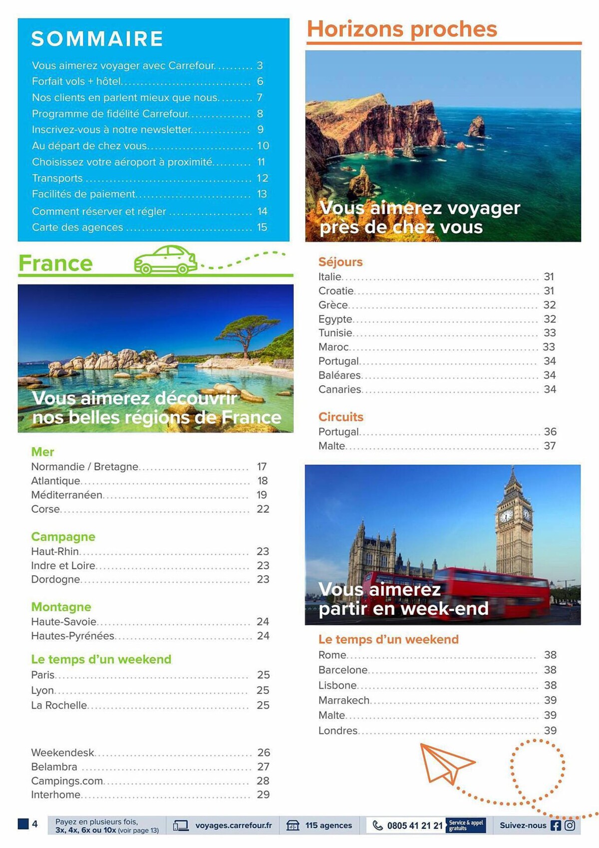 Catalogue L’été avec Carrefour Voyages, page 00004