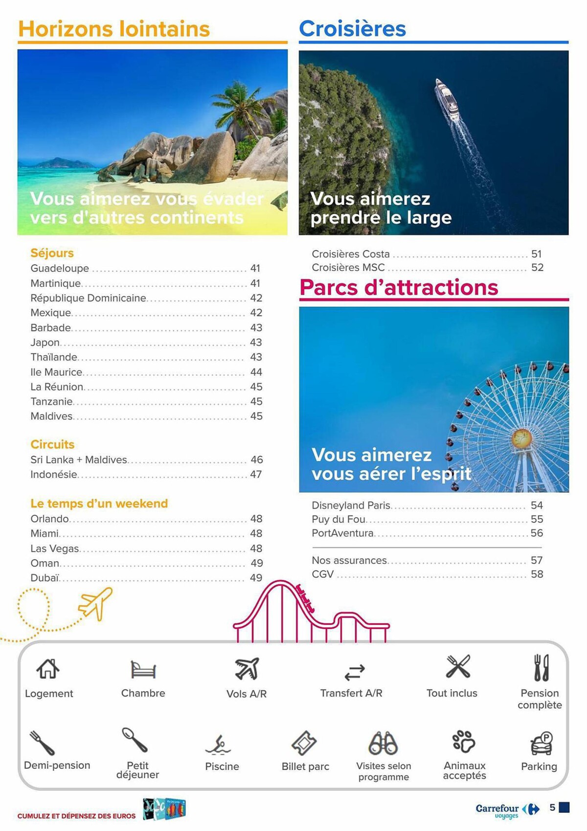 Catalogue L’été avec Carrefour Voyages, page 00005