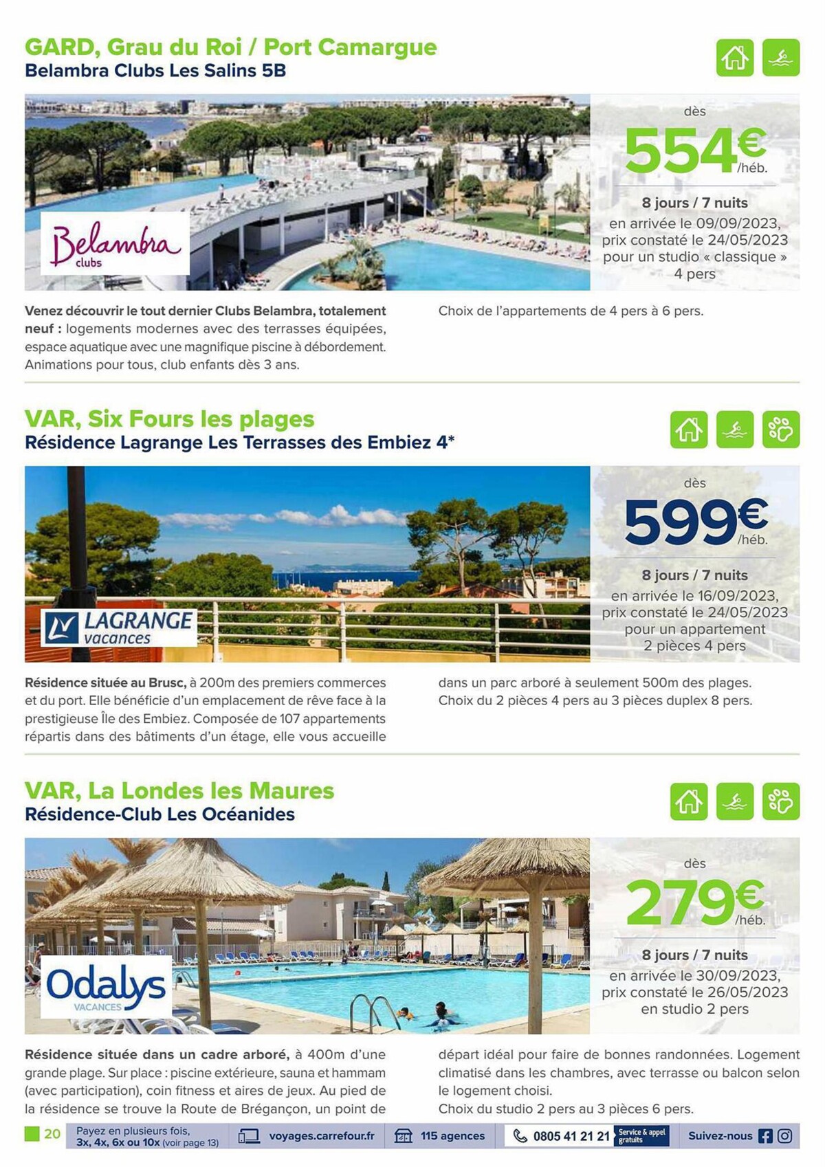 Catalogue L’été avec Carrefour Voyages, page 00020