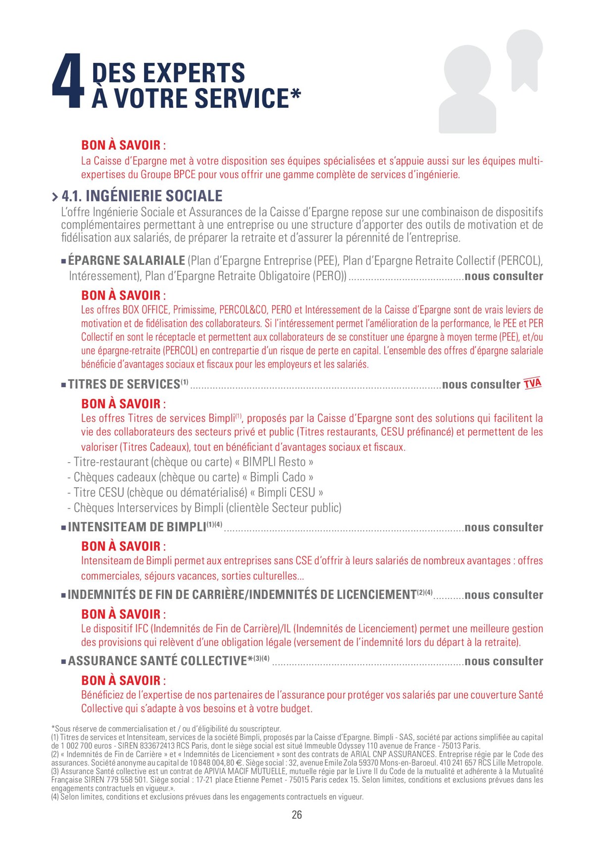 Catalogue BROCHURE TARIFICATION BANQUE 2023, page 00026
