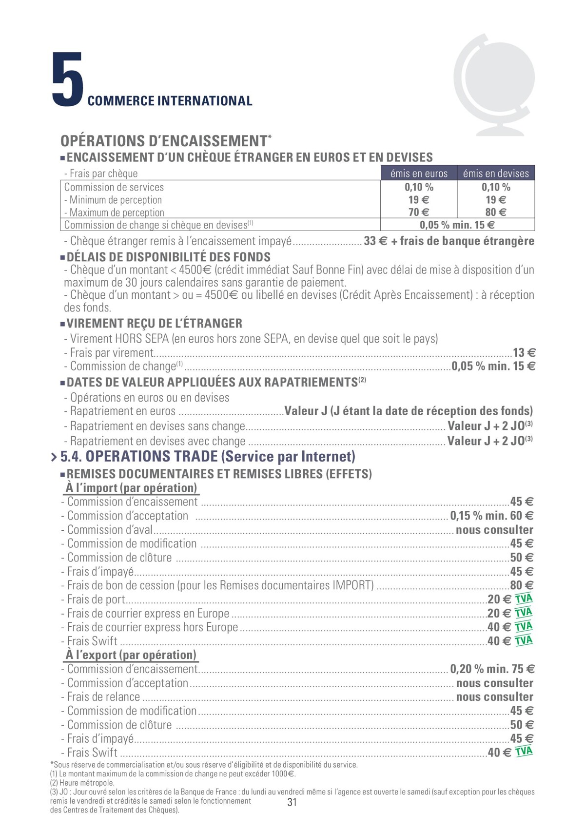 Catalogue BROCHURE TARIFICATION BANQUE 2023, page 00031